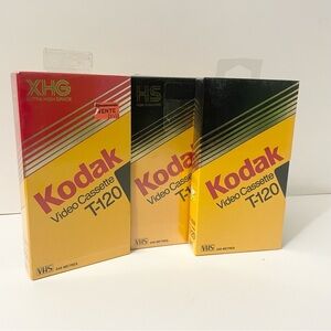 Kodak Video Cassette T-120 Lot of 4